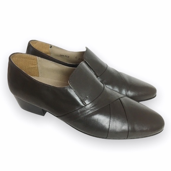 Giorgio Brutini Other - Giorgio Brutini Men's Brown Leather Heeled Loafers